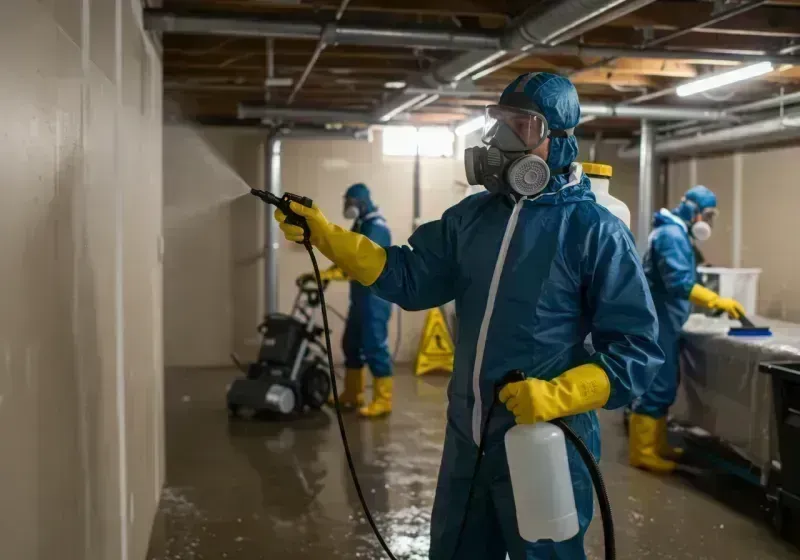 Basement Sanitization and Antimicrobial Treatment process in Aberdeen Proving Ground, MD